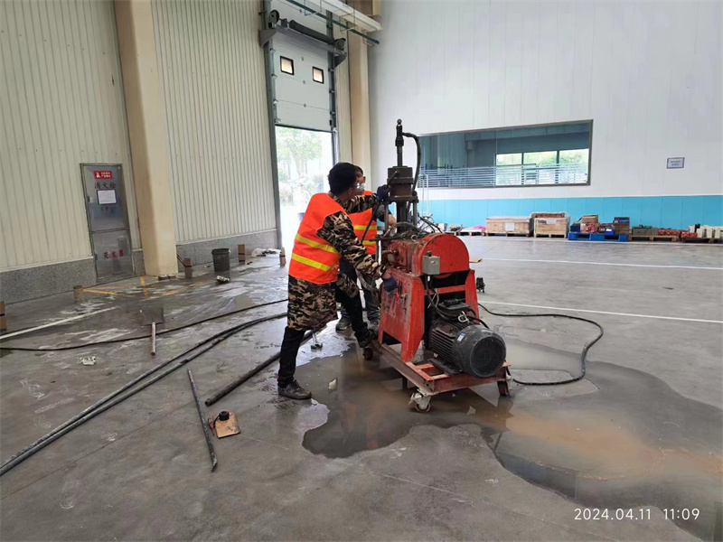 珠山厂房地面下沉塌陷注浆加固施工